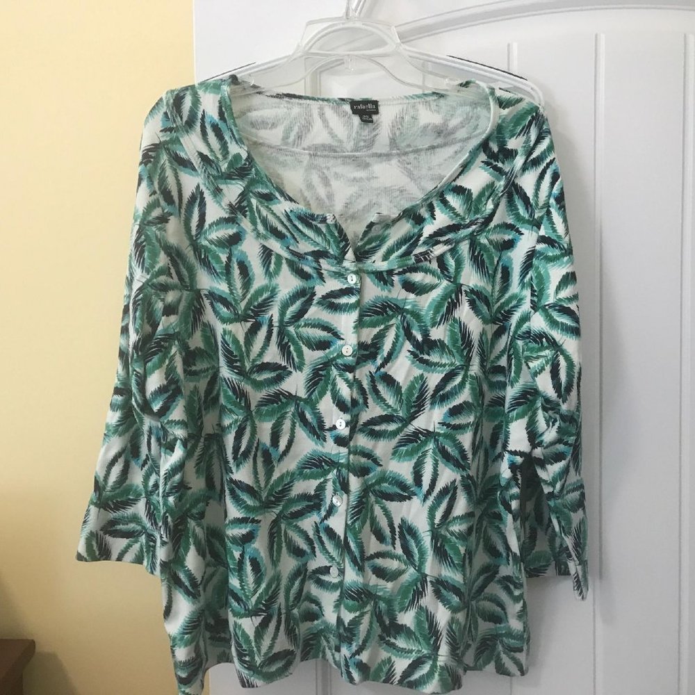 Rafaella Women's Knit Cardigan, Size 2X